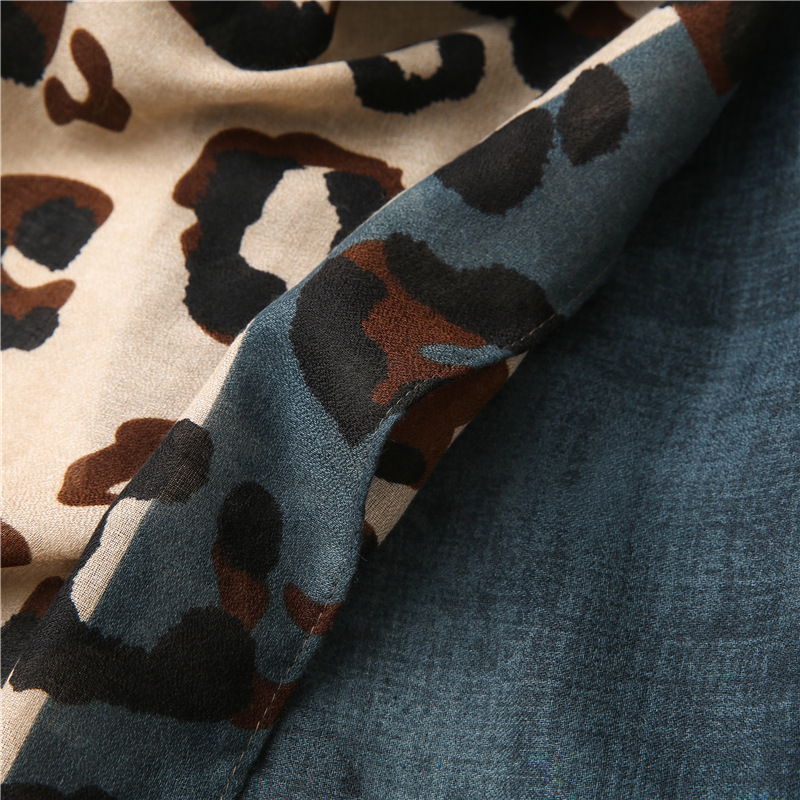 Écharpe châle en Viscose à franges léopard pour femmes, foulard pour dame, étole Pashmina, Hijab musulman, mode dame, 180x90cm