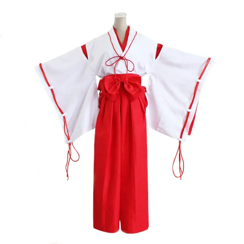 Anime filles garçons Cosplay Inuyasha Kikyo Kimono Costumes ensembles Halloween carnaval habiller tenues fête Disfraz uniforme