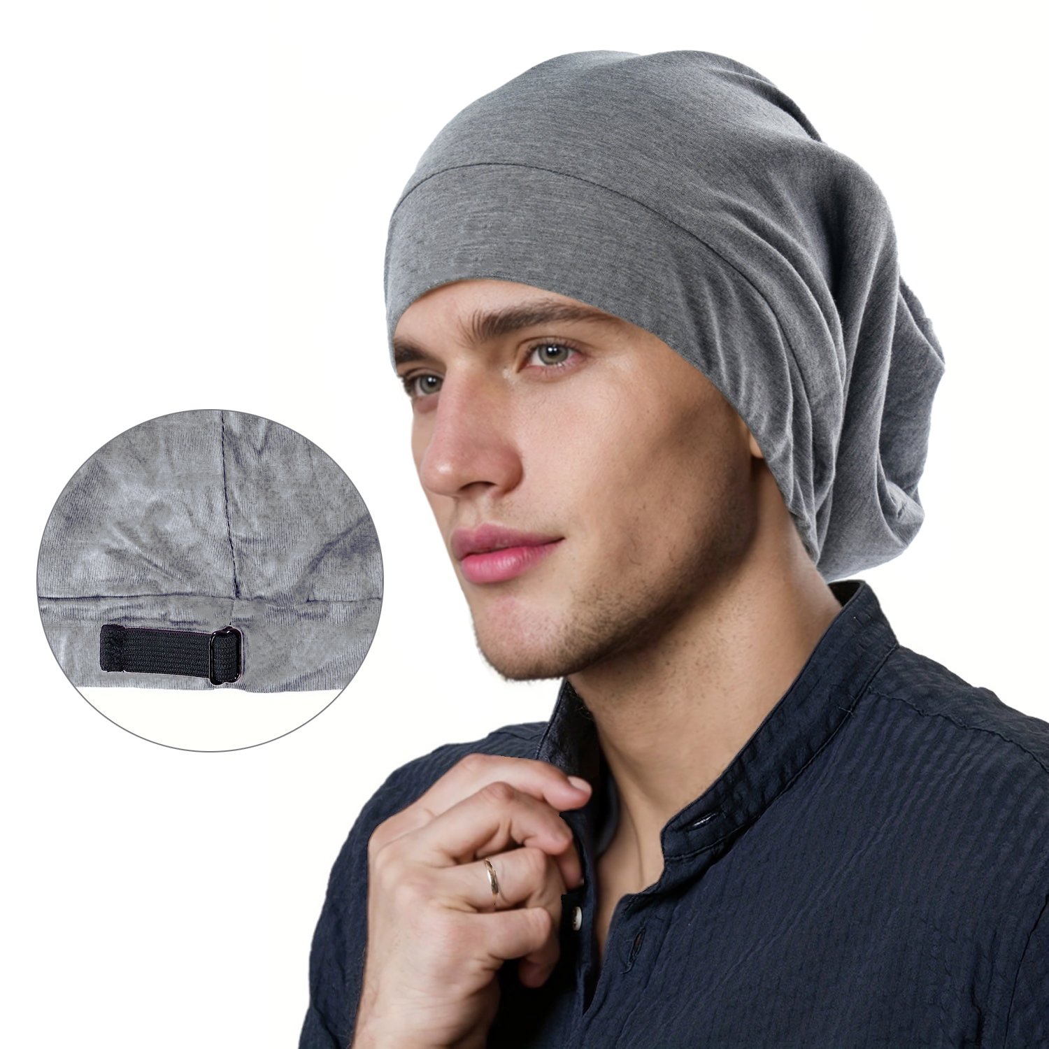 Bonnet musulman en Satin doux et extensible, doublure de chimio pour la perte de cheveux contre le Cancer, couvre-chef en coton, Bonnet de couchage pour femmes et hommes