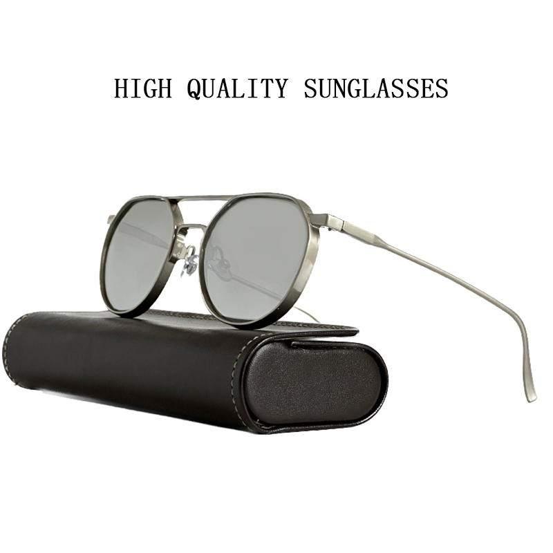 Lunettes De soleil en métal lourd pour hommes lunettes De soleil rondes Steampunk femmes à la mode Luxe Punk lunettes De mode Gafas De Sol Hombre Zonnebril
