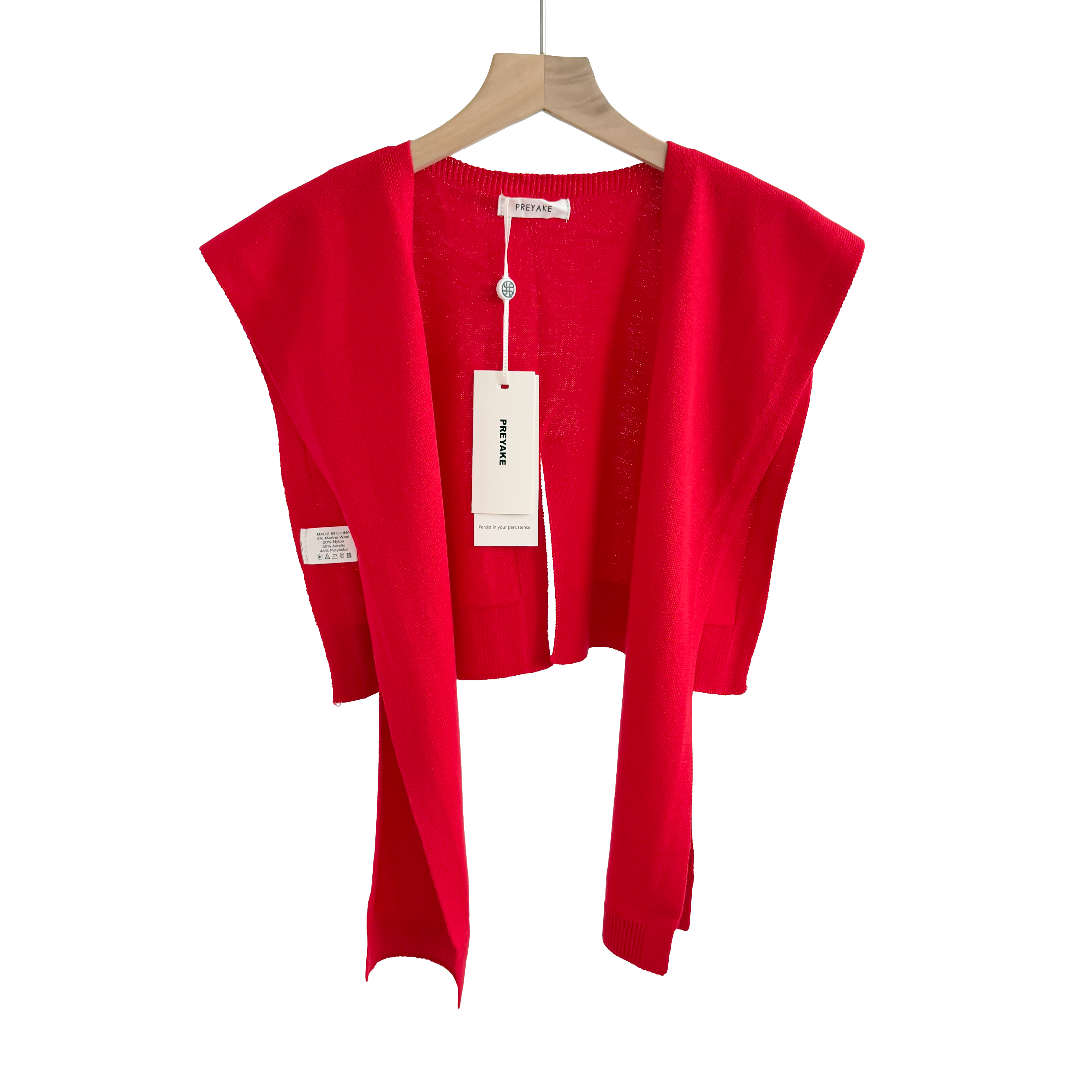 Un nouveau style de châle rayé arc-en-ciel pour femmes avec un cardigan de couleur contrastée pour les bureaux climatisés, une petite cape pour protéger les épaules et le cou