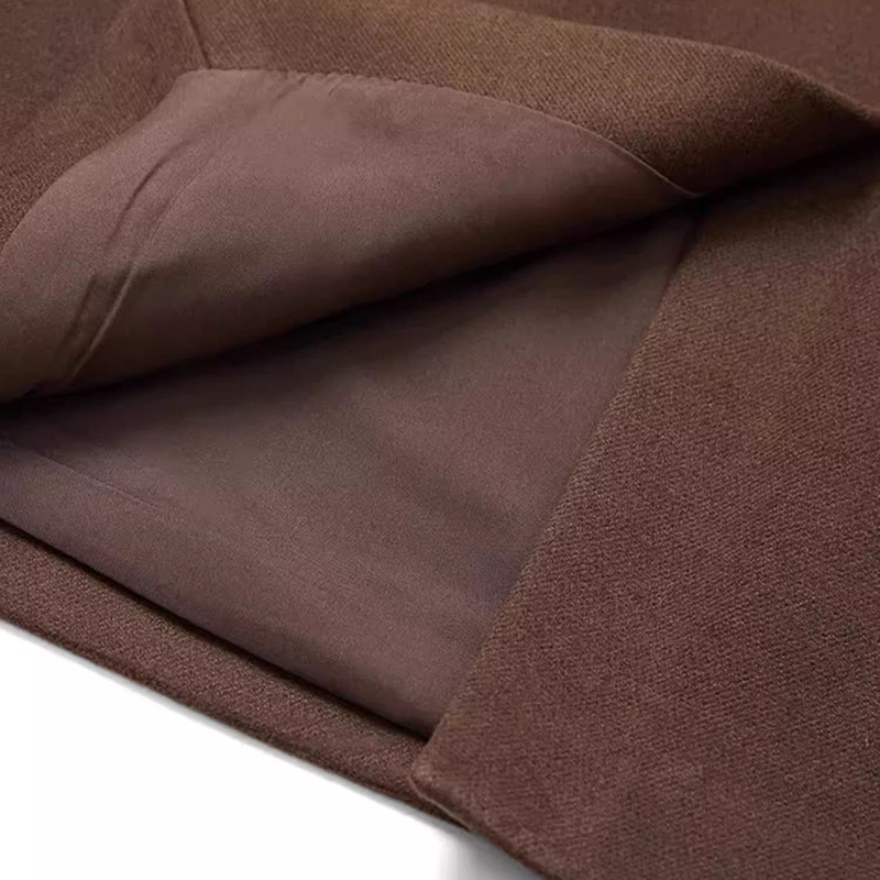 Jupes en laine classiques pour femme, coupe trapèze, taille haute, couleur unie, style coréen, collection automne-hiver