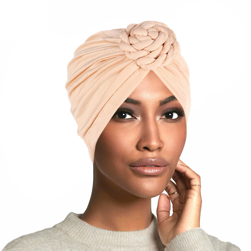 Casquettes Hijab pour femmes musulmanes, bonnet Turban indien, tête ronde, élastique, doux, mode dames, document solide, Ramadan