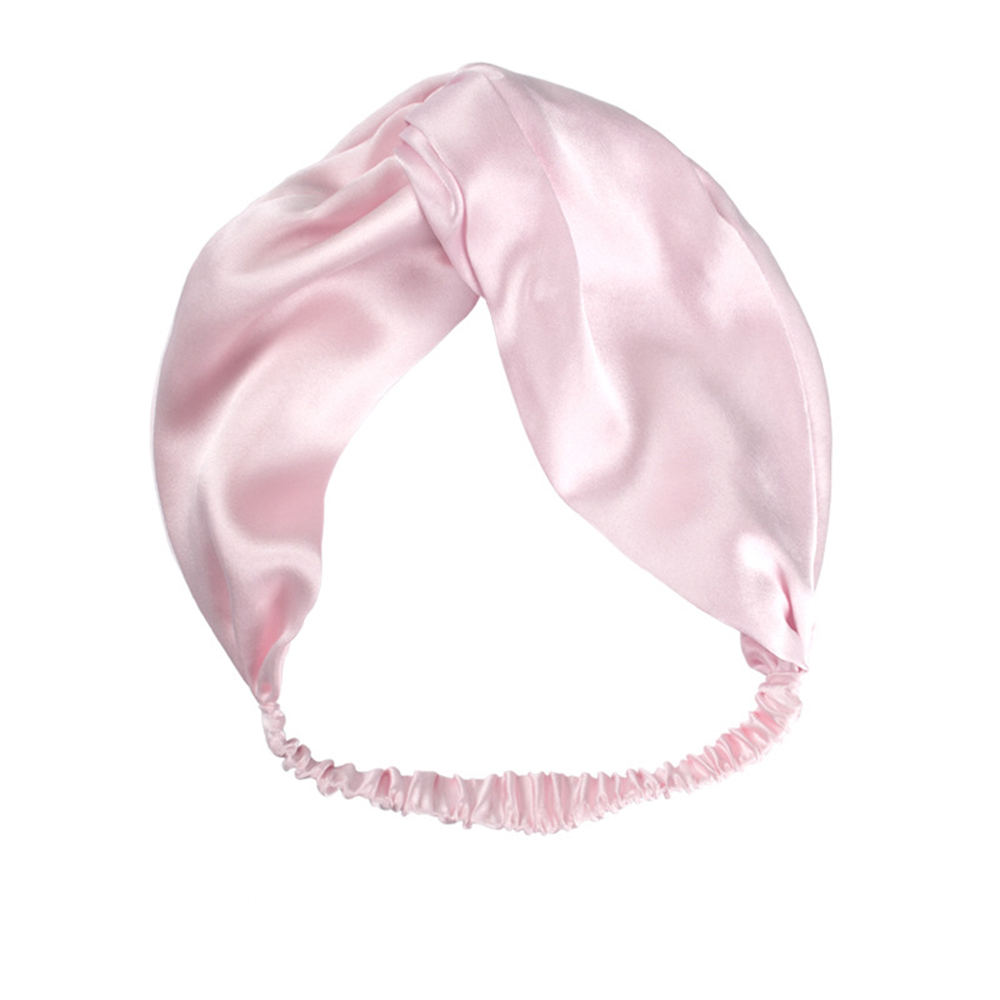 Turban de tête torsadée élastique pour femme, bandeau Injsauna Mulberry, accessoire de cheveux rond, cravates InjHair, 100%