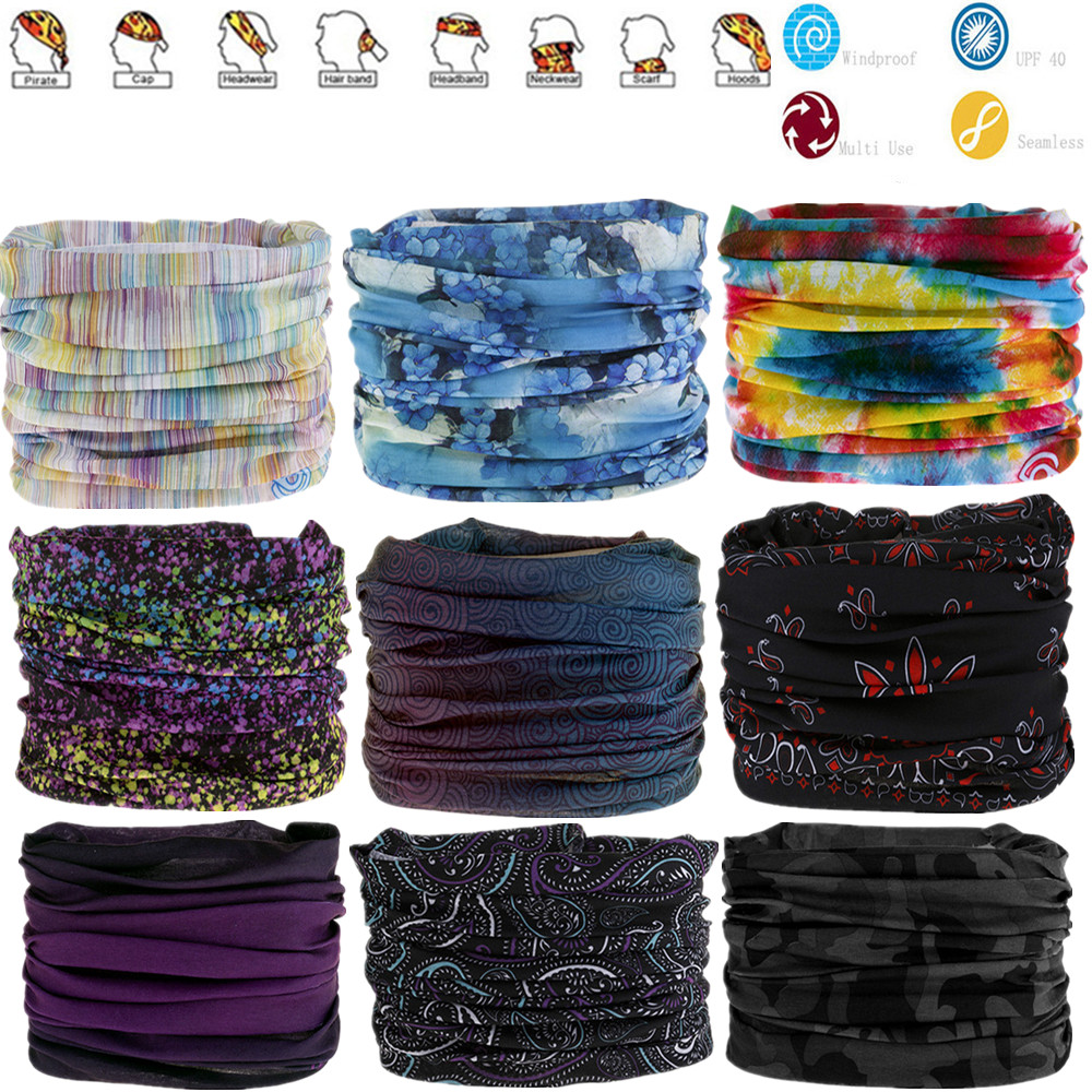 1801-1850 écharpe extérieure anneau Protection solaire sans couture tubulaire équitation Camping Bandanas magiques Tube écharpe hommes femmes bandeau Hijab