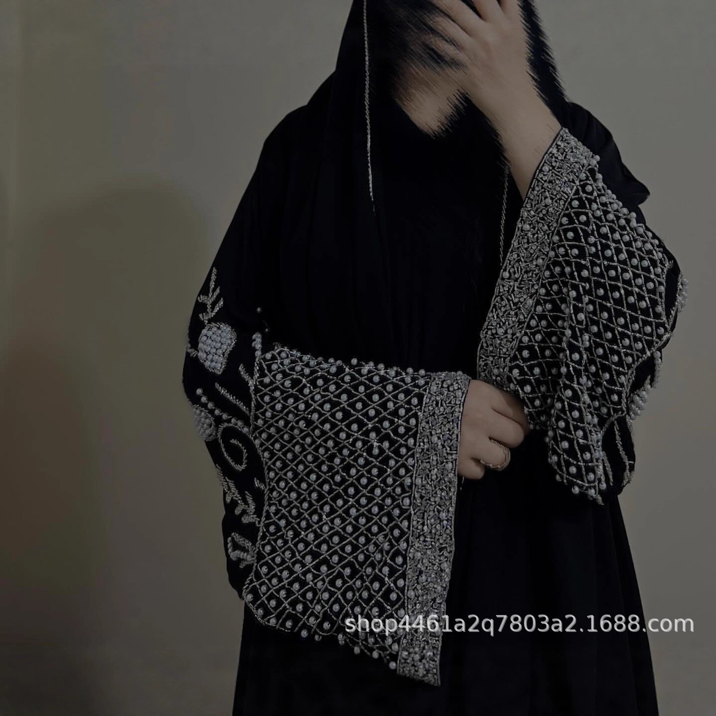 Abaya Eid pour femme, Robe Kaftan avec perles de diamant, Jalabiya de fête, Robe longue musulmane de Dubaï, Caftan du Maroc, Abayas Ramadan 2026