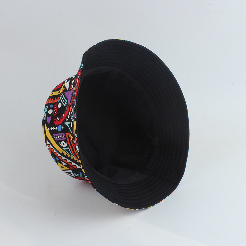 Chapeau de pêcheur pour homme et femme, casquette, accessoire rétro hip-hop, capuche réversible, vintage imprimé, Panama