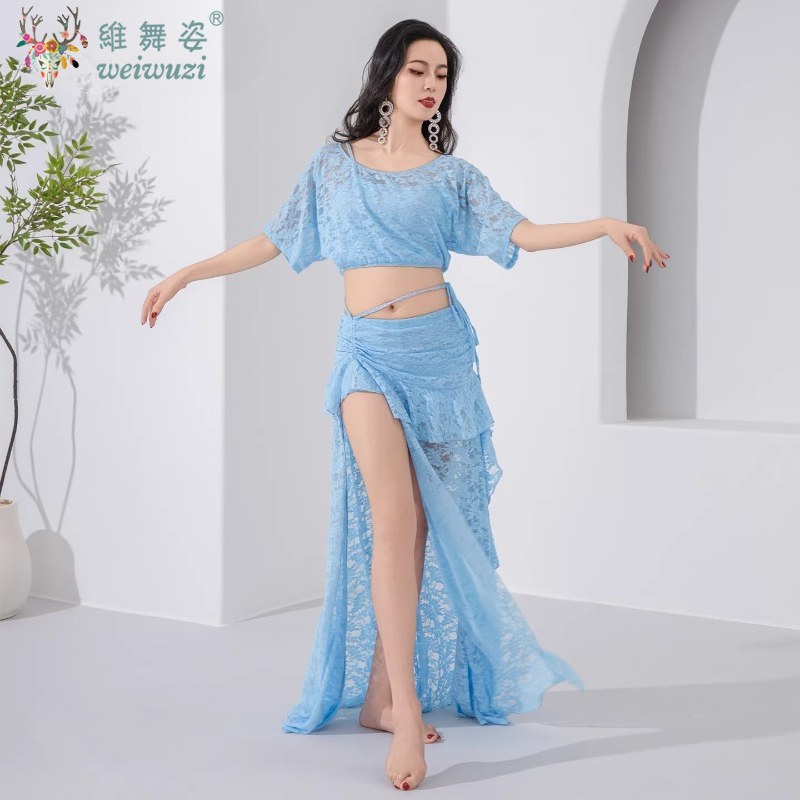 Tenue d'entraînement pour danseuses orientales, confortable et respirante, ensemble sexy en dentelle, costume de danse orientale pour femmes adultes, vêtements de performance