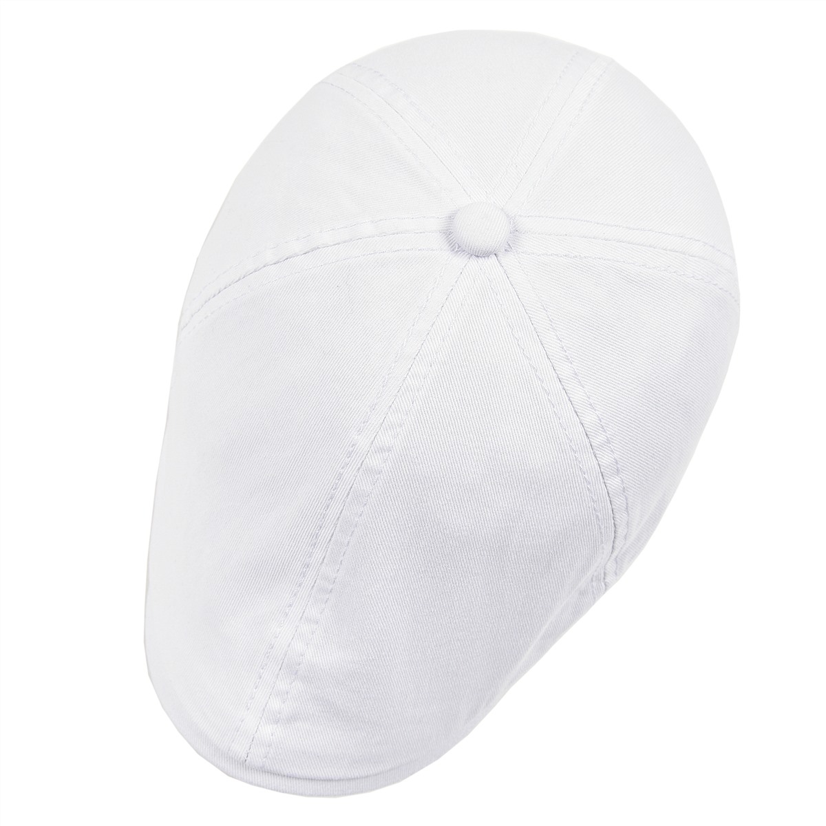 VOBOOM chapeau plat pour hommes casquette de gavroche classique casquettes de Golf sergé coton classique Ivy chapeaux Cabbies casque béret décontracté blanc