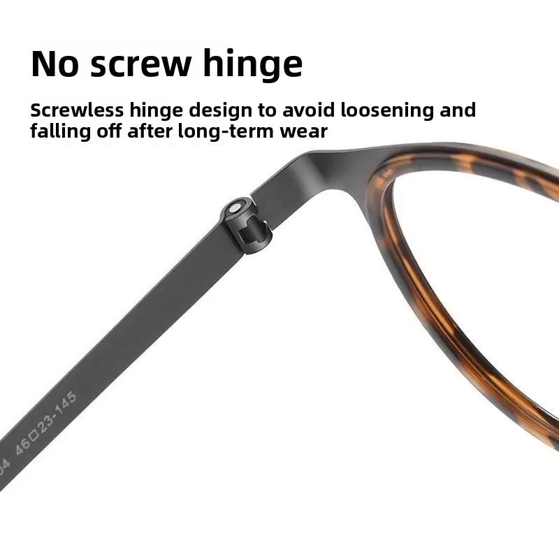 Lunettes de lecture à monture ronde en métal pour hommes et femmes, de luxe, haute définition, blocage de la lumière bleue, vue lointaine