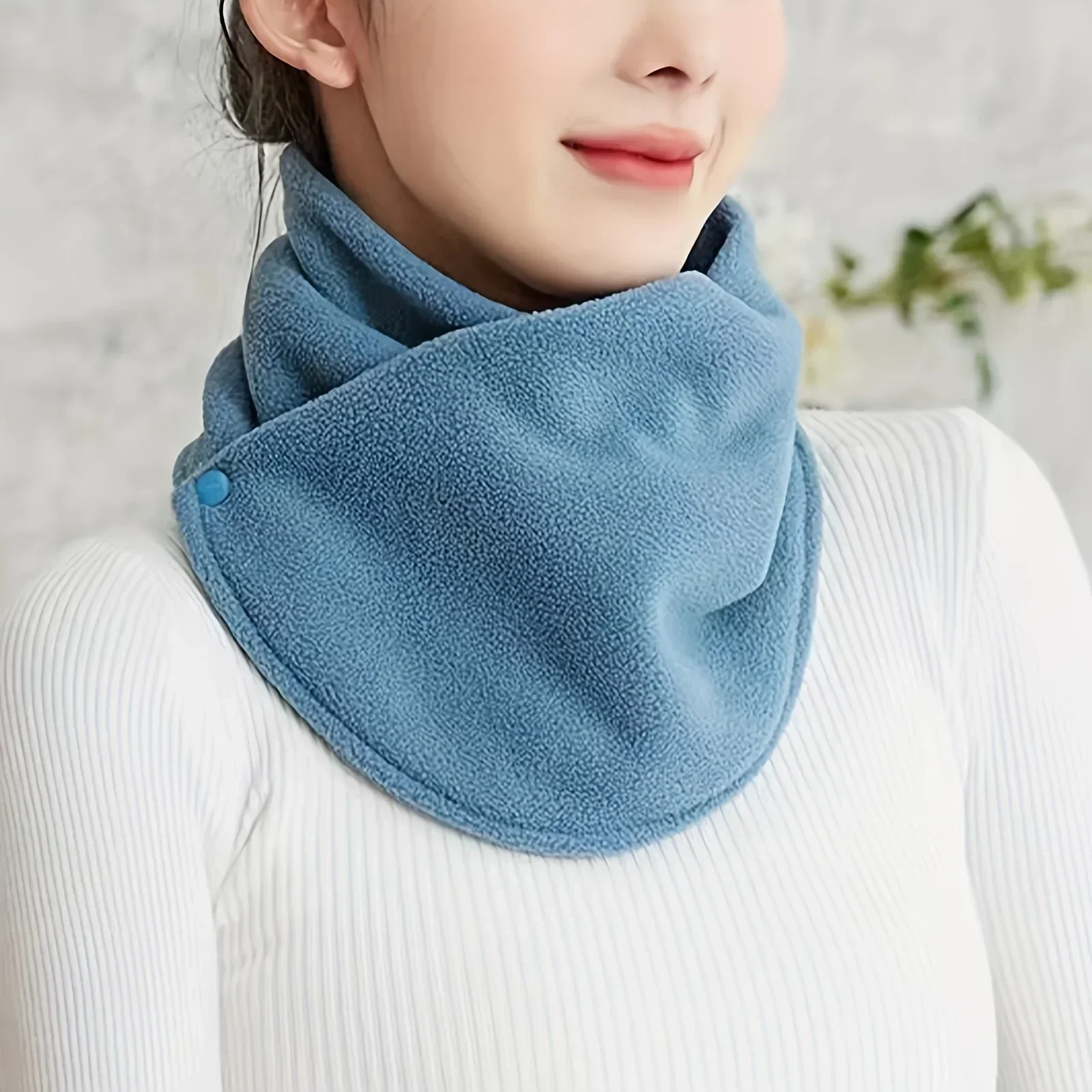 Nouveau agneau polaire pour femmes foulards hiver chaud faux col écharpe en peluche bavoir Snood femme coupe-vent enveloppement cou Protection polaire