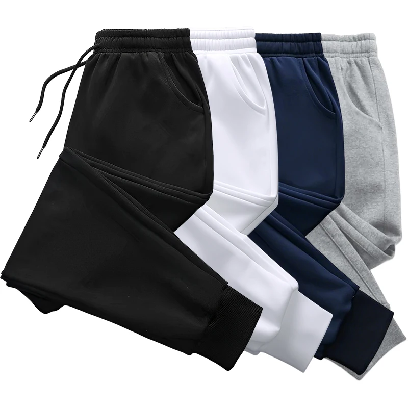 Hommes pantalons de survêtement de haute qualité cordon couleur unie pantalons de survêtement toutes saisons maison en plein air pantalon de Sport décontracté 2025 vêtements pour hommes