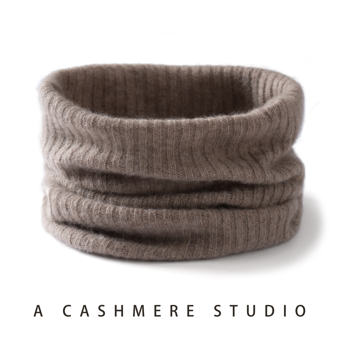 100% qualité cachemire sans couture tricoté foulard pour les femmes hiver en plein air couleur unie côtelé doux chaud foulards cou anneau écharpe