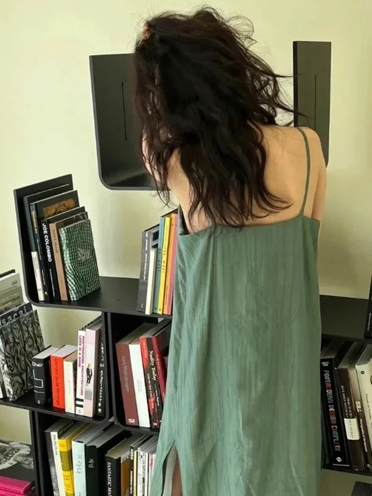 Robe Camisole deux pièces pour femmes coréennes, ample, Patchwork, faux, Simple, décontractée, mais tempérament, robes élégantes, été