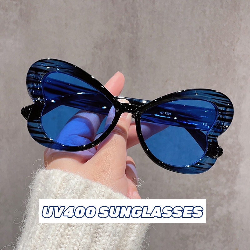 ChimWomen-Lunettes de soleil colorées pour la conduite de fête, grand cadre œil de chat, lunettes pour dames, nouvelles lunettes de soleil décoratives hip-hop, UV400