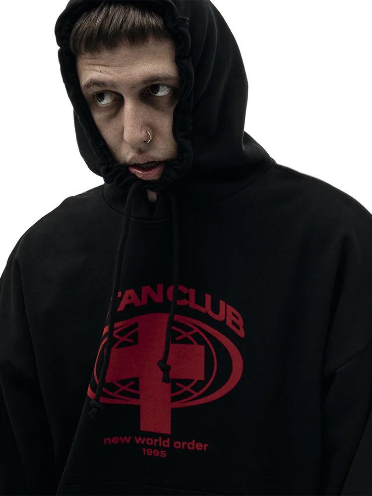 Sweats à capuche graphiques PVD Satan Club pour hommes, manches longues, streetwear Y2K, vêtements d'hiver, mode coréenne, Harajuku