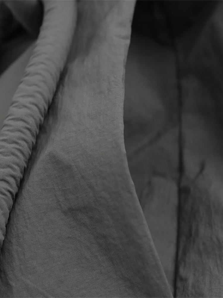 Manteau en coton à lacets gris décontracté pour femmes, col en V, poche de luxe, vestes optiques, rue chic féminine, vêtements d'extérieur assortis, automne, 2024