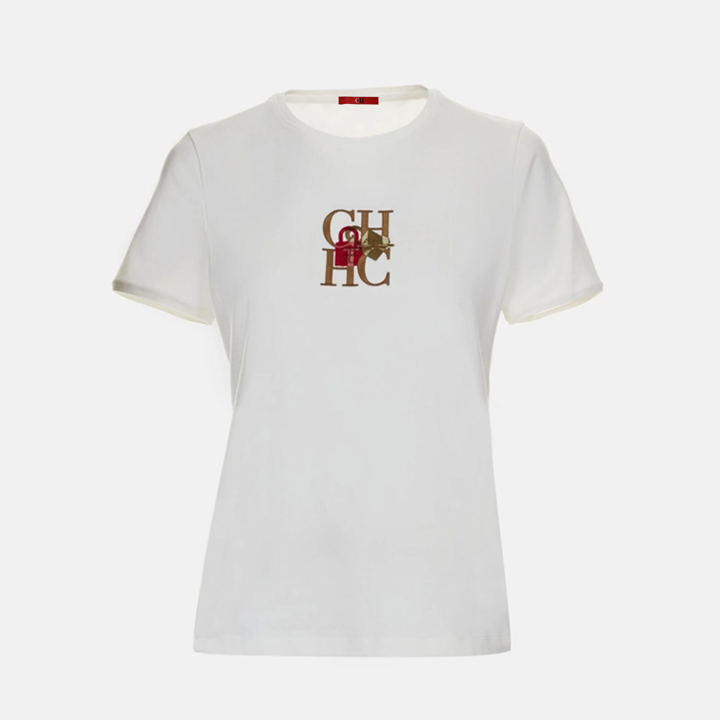 Vêtements pour femmes CH - T-shirt basique en coton brodé pour femmes - Style streetwear - Mode estivale - Haut confortable et respirant