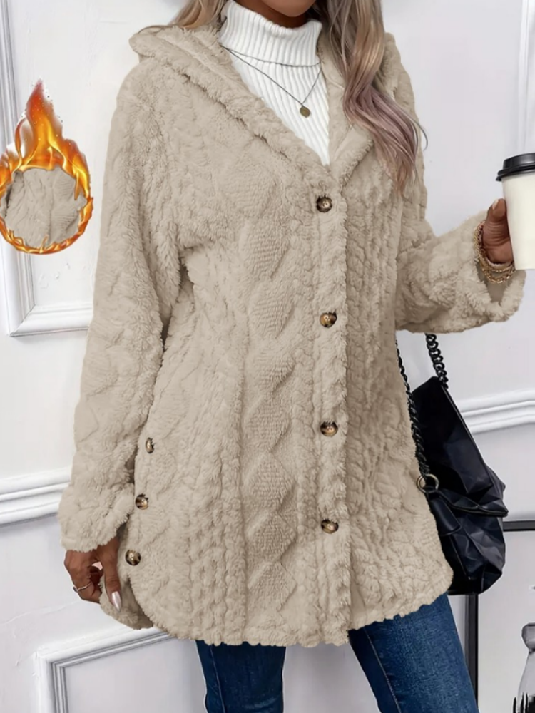 Manteau long à capuche pour femme, chaud et élégant, nouvelle collection hiver 2026, décontracté et élégant
