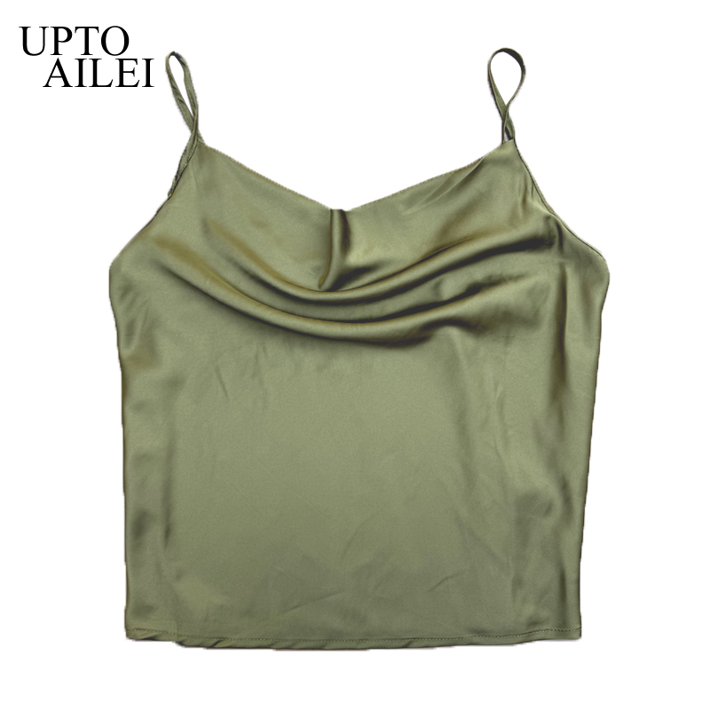 Nouvelle collection été 2026 : Hauts en satin soyeux blanc pour femmes, débardeurs sexy à fines bretelles, camisoles et t-shirts style grunge pour femmes