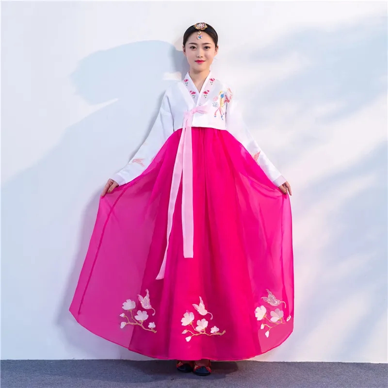 Costume Hanbok Traditionnel pour Femme, Vêtements de Spectacle de brevCoréenne, Scène Nationale Améliorée, Nouvelle Collection