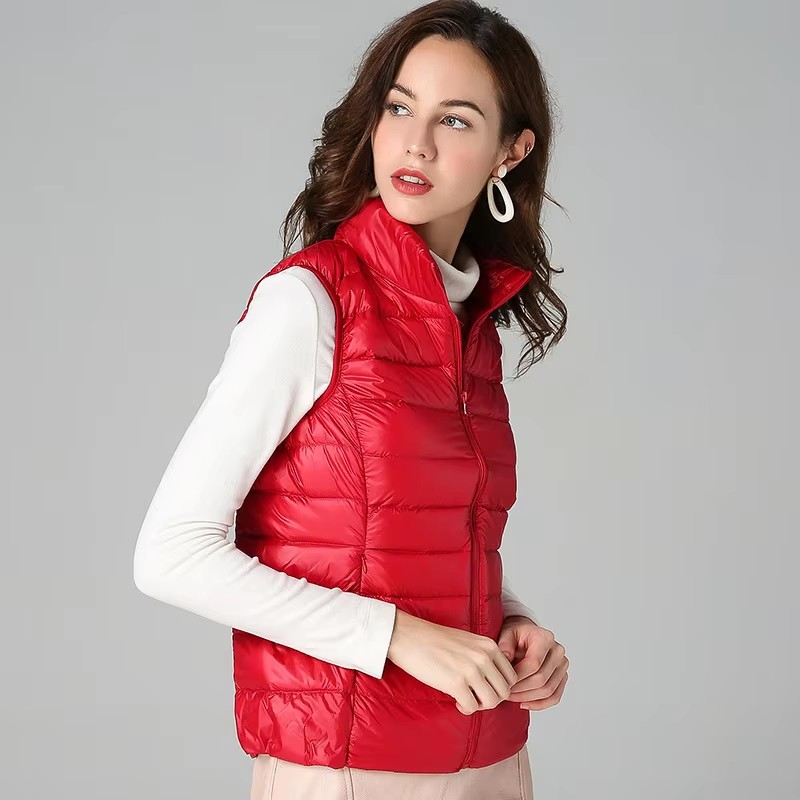 Gilets sans manches pour femmes, vestes d'hiver tendance, manteaux matelassés en coton pour hommes, gilets chauds à col montant pour femmes, vêtements
