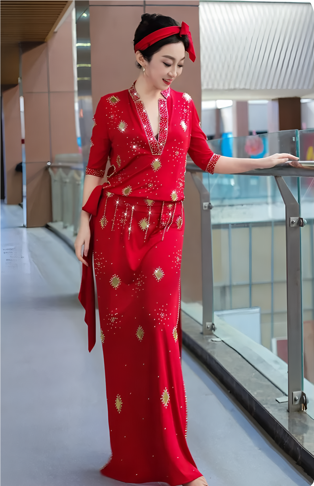 Robe longue brillante pour femmes, style Hamsa égyptien, pour la danse Saidi Baladi, spectacle de groupe, robe folklorique de compétition, danse folklorique arabe