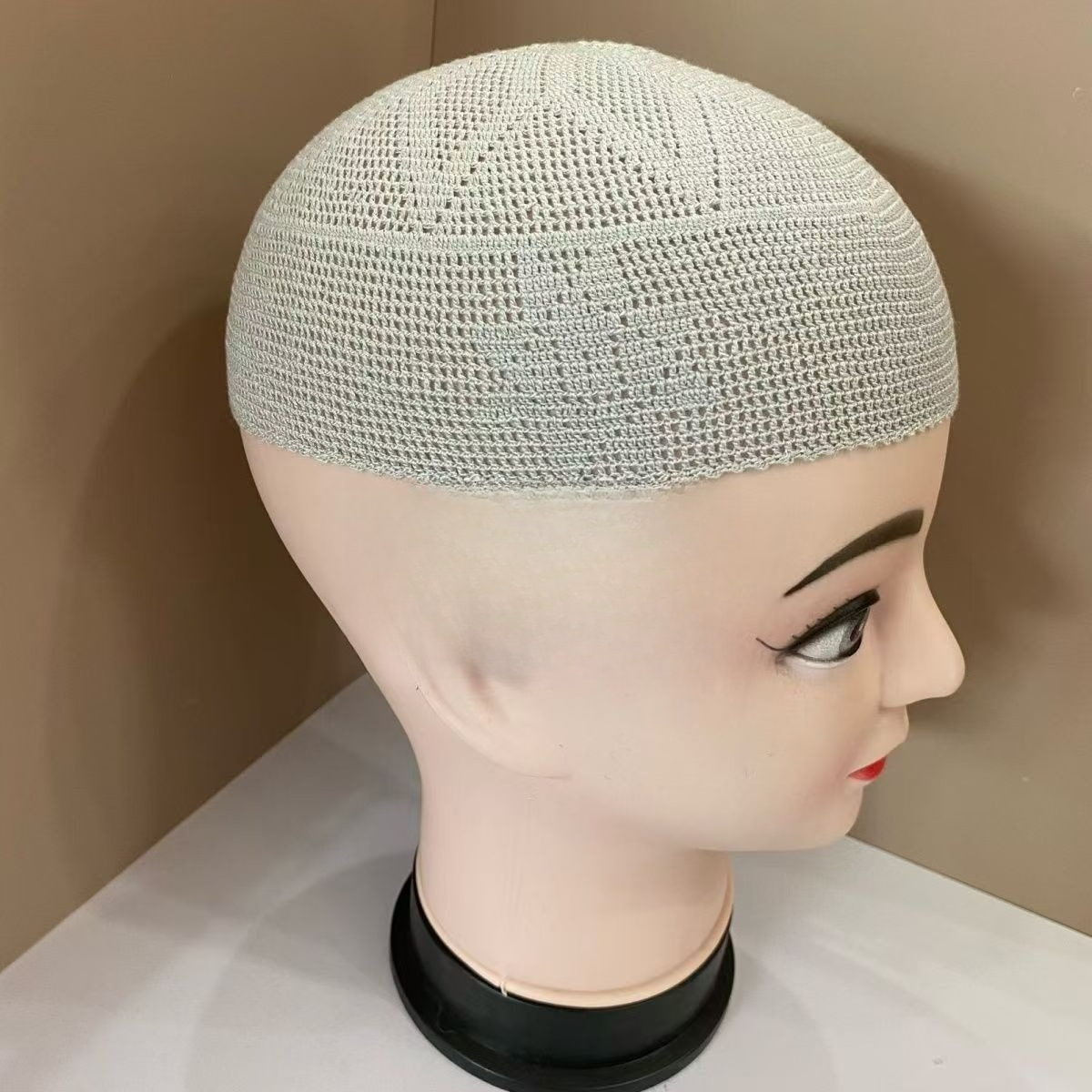 Chapeaux africains pour hommes, tricotés, décontractés, respirants, béret de prière du Ramadan, casquette de Melon de rue, bonnets Kufi noirs pour hommes islamiques