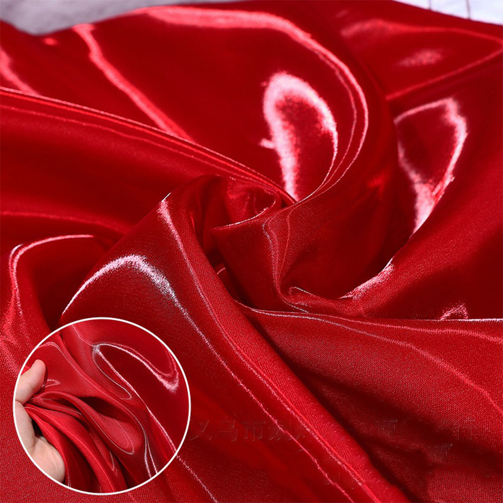 Tissu en Satin liquide brillant 50x150cm, soie cristal métallique pour bricolage, couture de robe pour femmes, Costume, draperie, Textiles de maison