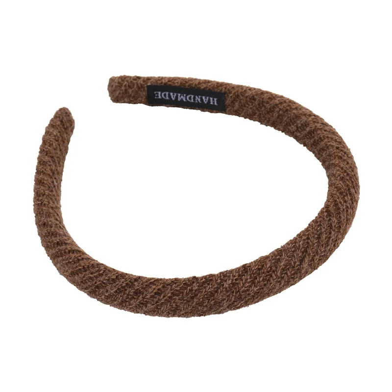 Automne/printemps nouveau laine tricot sergé bandeau pour femme fille rétro élégant cheveux cerceau bandeau dame mode cheveux accessoires