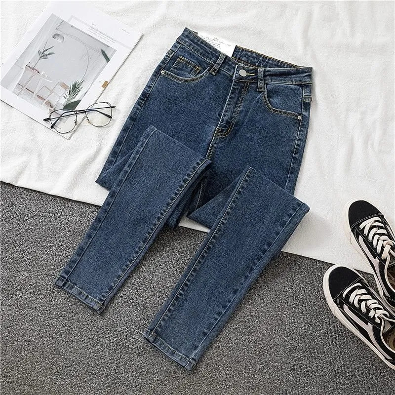 2024 nouveaux jeans femme Denim pantalon couleur noire femmes jean femme Stretch bas pantalon slim pour femmes pantalon 38