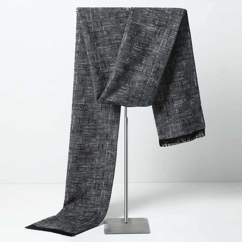 Marque de créateur Plaid hommes foulards hiver chaud cachemire écharpe hommes Pashmina châle affaires longues enveloppes cadeau de noël pour homme