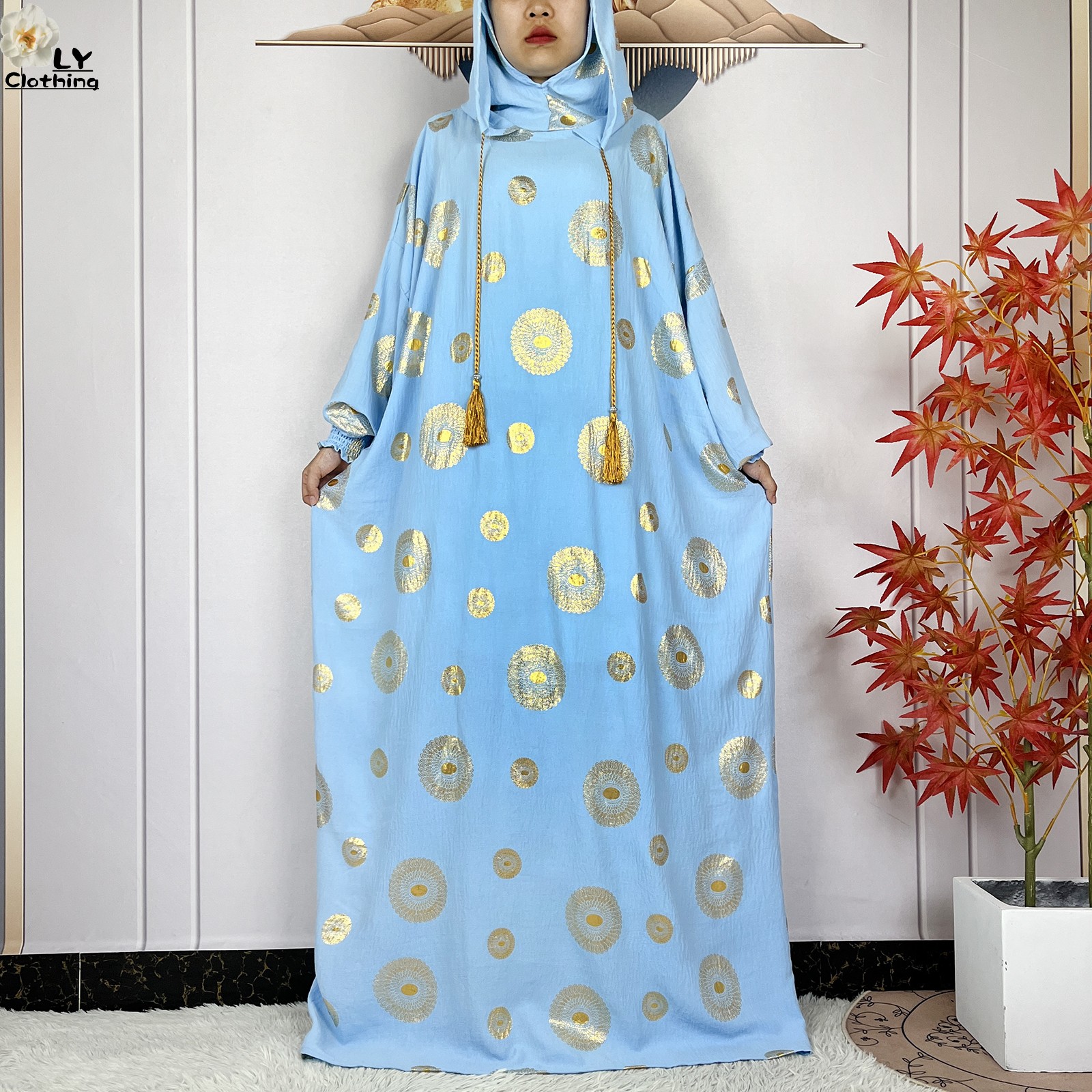 Abaya-Vêtements de Prière pour Femme Musulmane, Deux Chapeaux, Dubaï, Turquie, Islam, Robes en Tissu de Haute Qualité, Kaftan, Nouvelle Collection