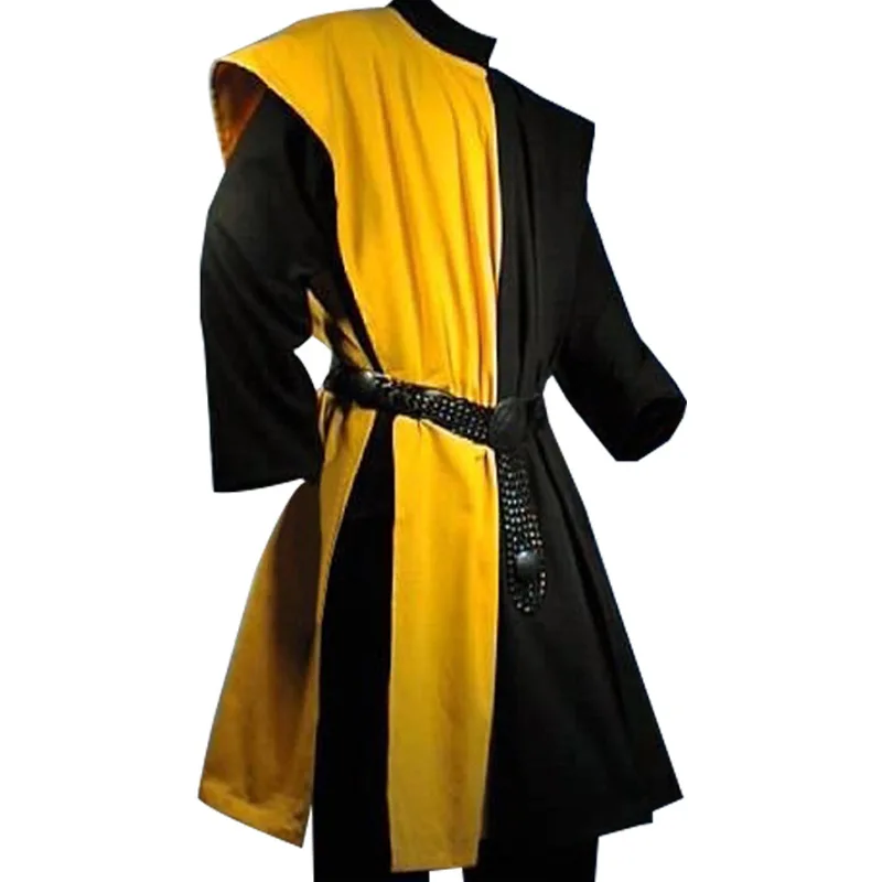 Costume médiéval pour hommes, guerriers Larp, chevalier, tunique de Cosplay, gilet, chemise, manteau de table, déguisement de carnaval d'halloween pour adultes