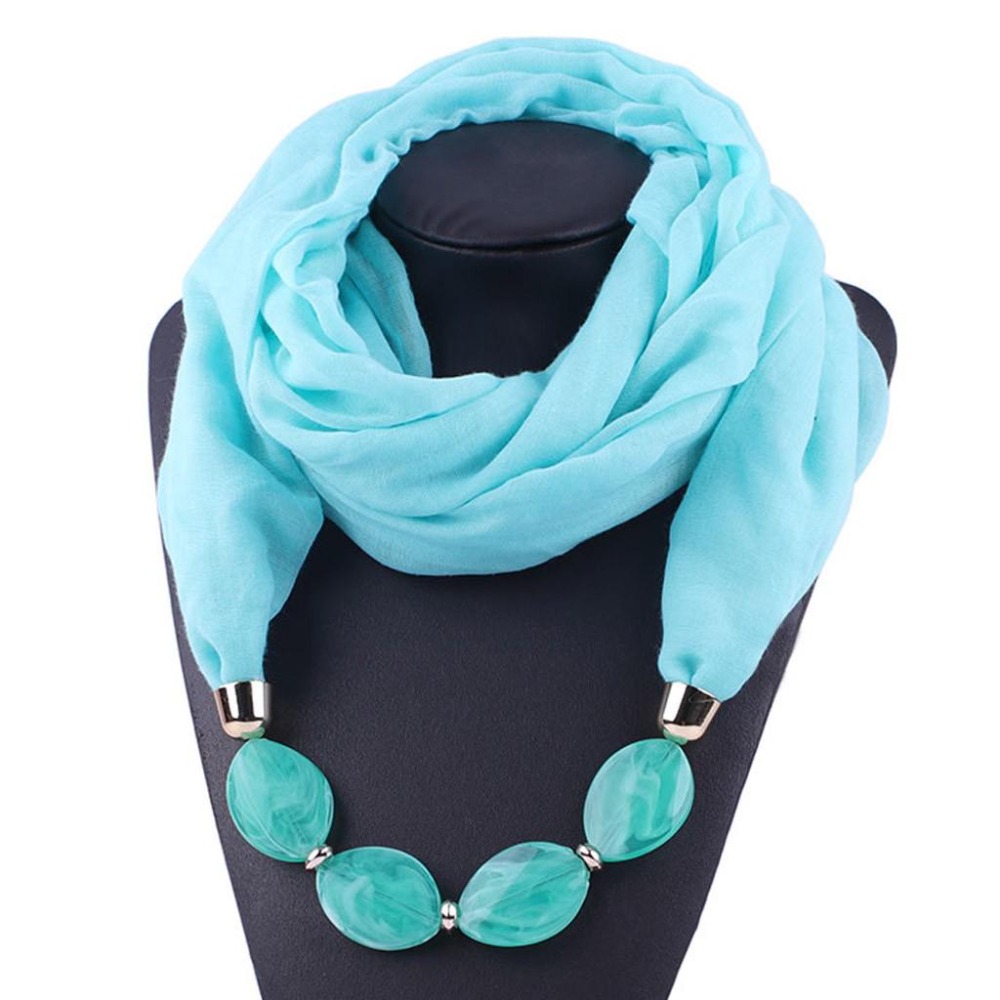 Écharpe-collier en coton et lin pour femme, style ethnique, douce, de créateur, bijou ethnique