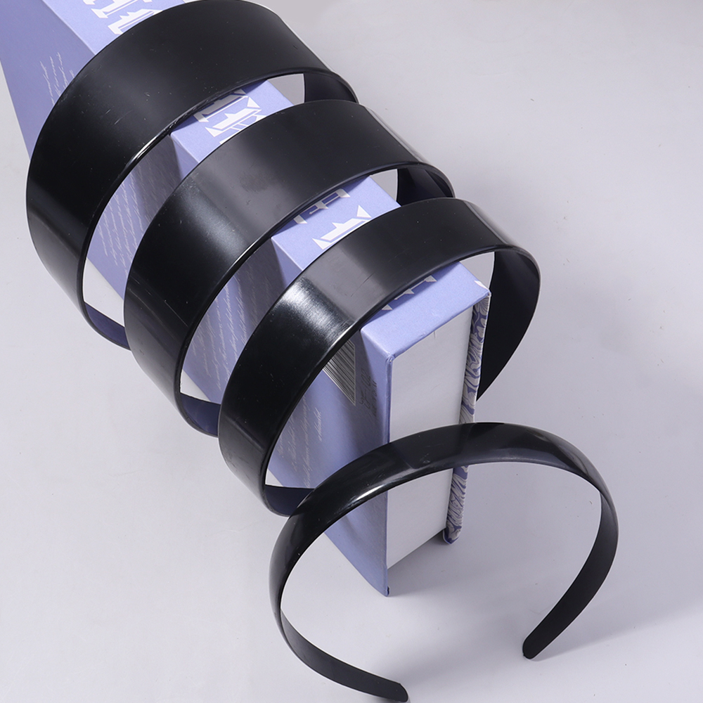 5 pièces 1.8/2.8/3.8/4.8cm de large bandeaux noirs bandeaux simples bandes de cheveux pour femmes filles bricolage à la main accessoires de décoration de cheveux