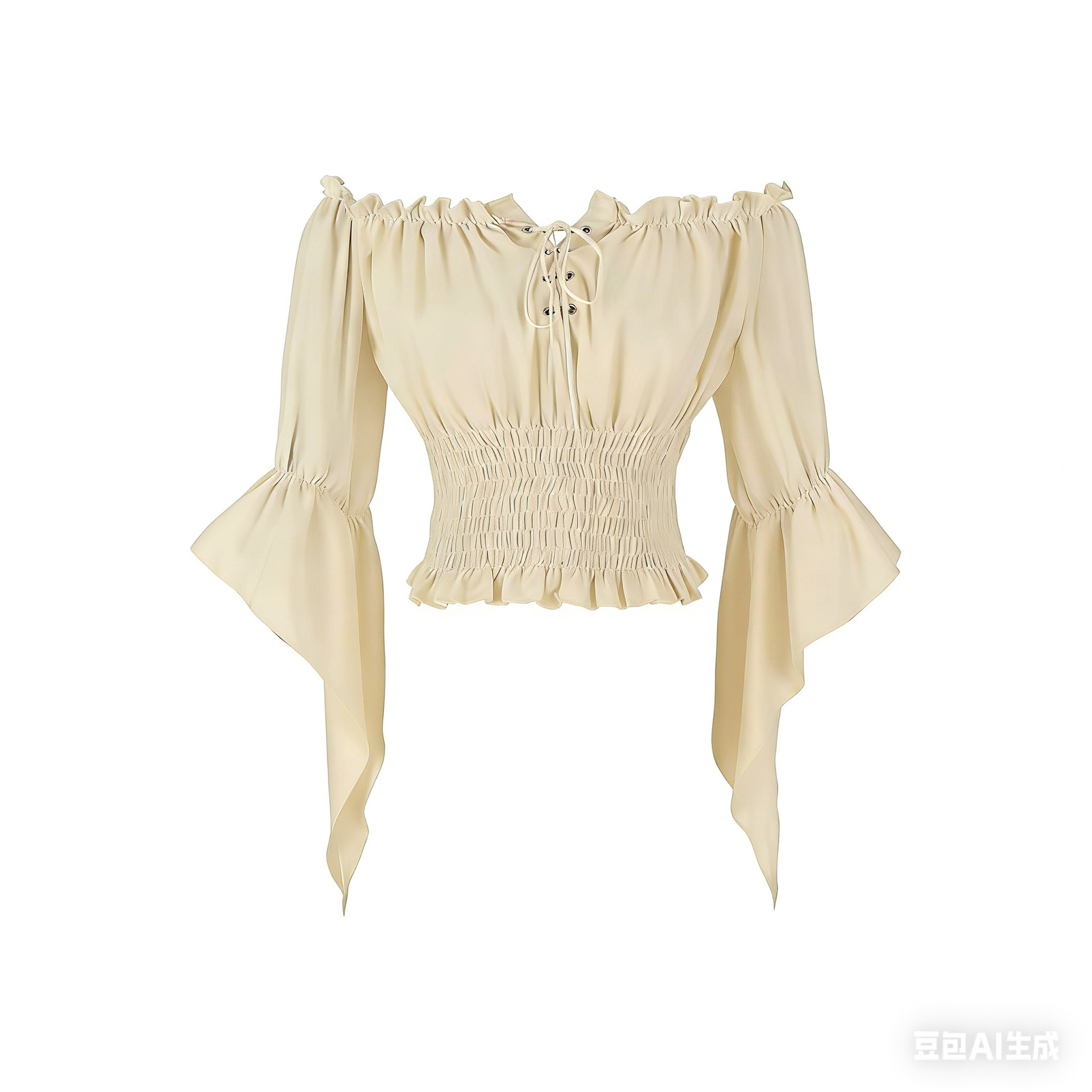 Blouse Vintage Femme Style Aristocratique Médiéval Renaissance, Haut Corset Rétro Steampunk, Chemises Victorien à Épaules Dénudées