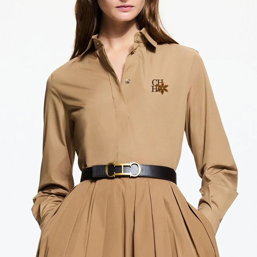 Chemise pour femme CHCH, décontractée, pour le travail, col à revers, chemisiers de bureau pour femmes