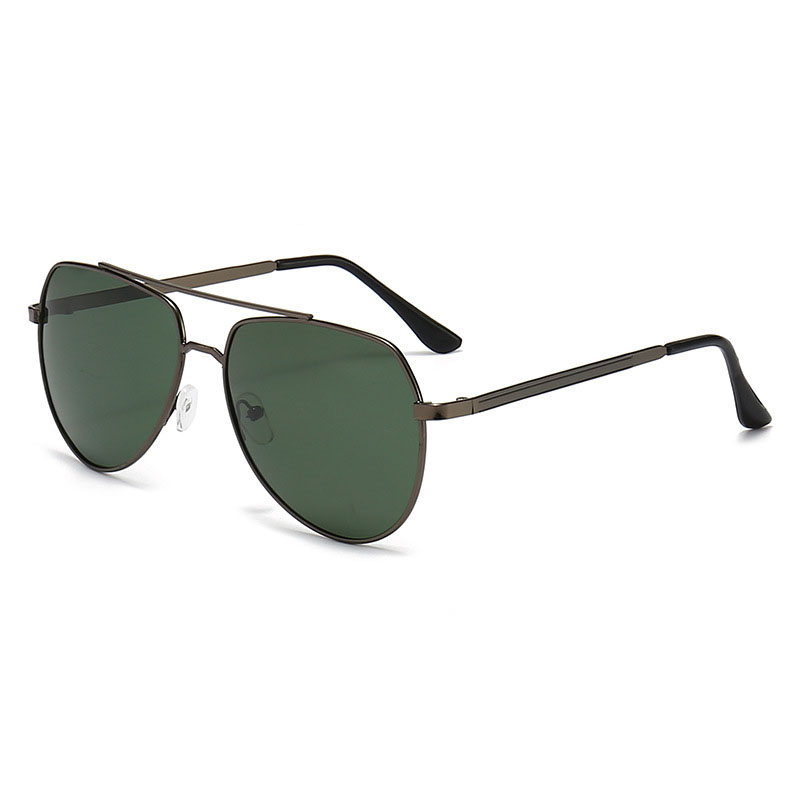 Lunettes de soleil polarisées classiques de pilote, pour hommes et femmes, monture en métal doré à double pont, protection UV400, pour la conduite, les voyages, la plage, les activités de plein air et le port quotidien