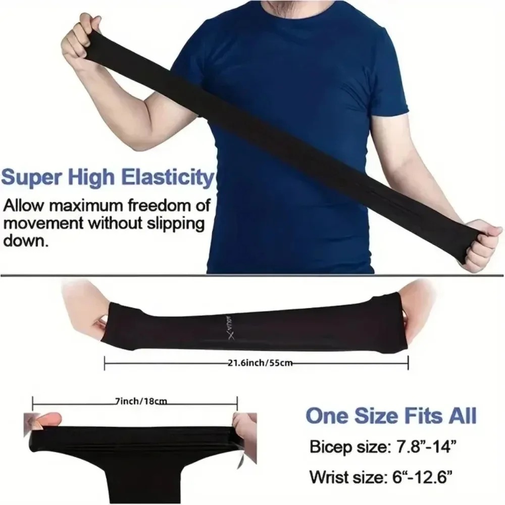 3 paires de manchons solaires UV pour bras – Protection respirante, utilisations pour la conduite, les sports, la randonnée et les activités d'été en plein air