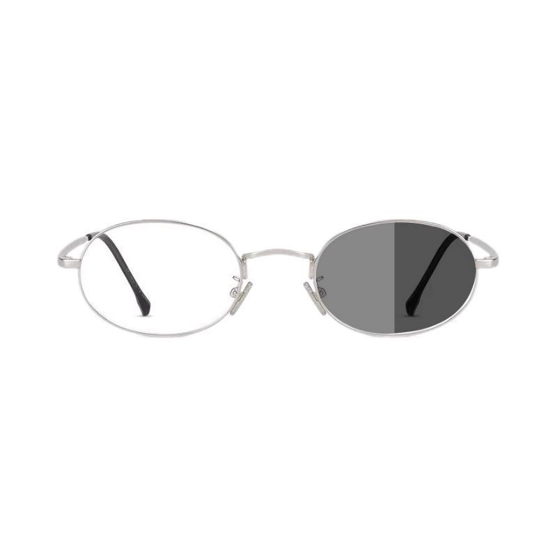 Lunettes de myopie à monture ovale, nouvelles lunettes de myopie photochromiques de luxe pour hommes et femmes, lunettes bloquant la lumière bleue à la mode 0 à -4.0