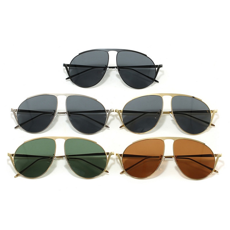 Lunettes de soleil rondes rétro de haute qualité pour femmes et hommes, mode féminine de luxe surdimensionnées, nuances UV400, nouvelle collection