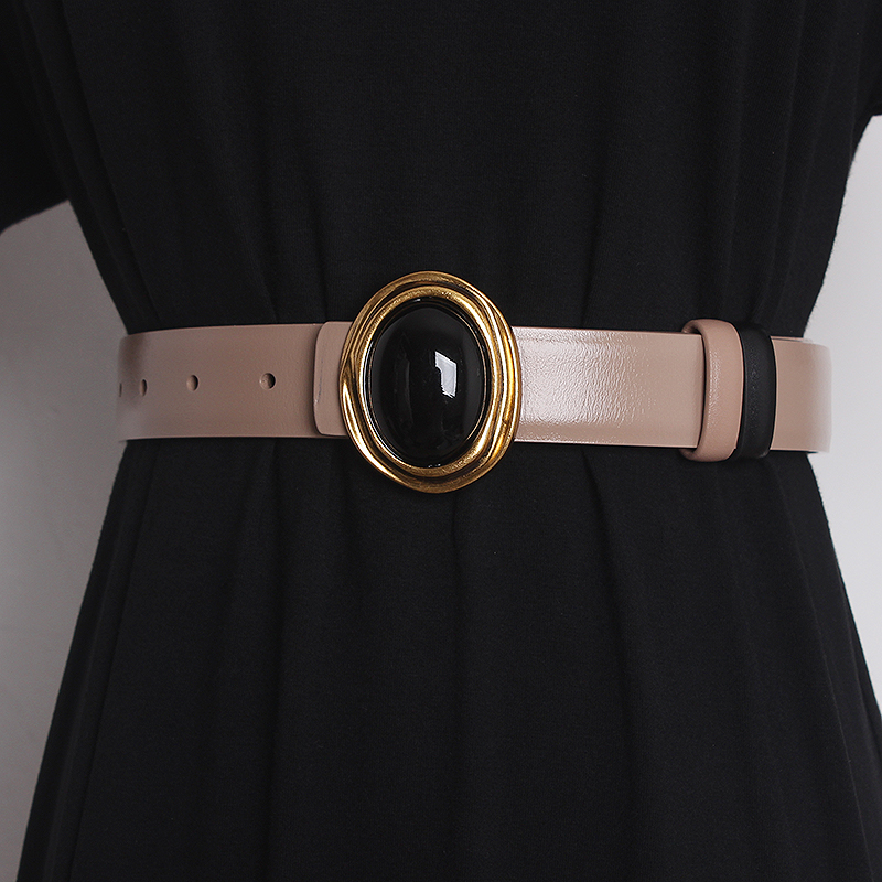 Ceintures de défilé pour femmes en cuir véritable, ceintures de robe, corsets, ceintures décoratives, ceintures étroites TB2529