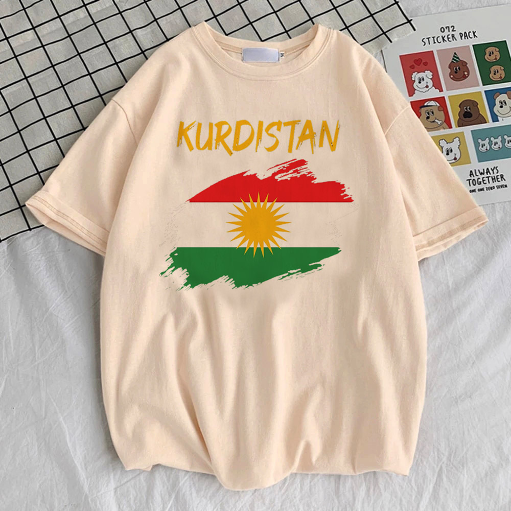 Kurdistan t-shirt adolescent gothique rétro université coloré confortable respirant Pastel coloré années 80 anime années 2000 vêtements coréens