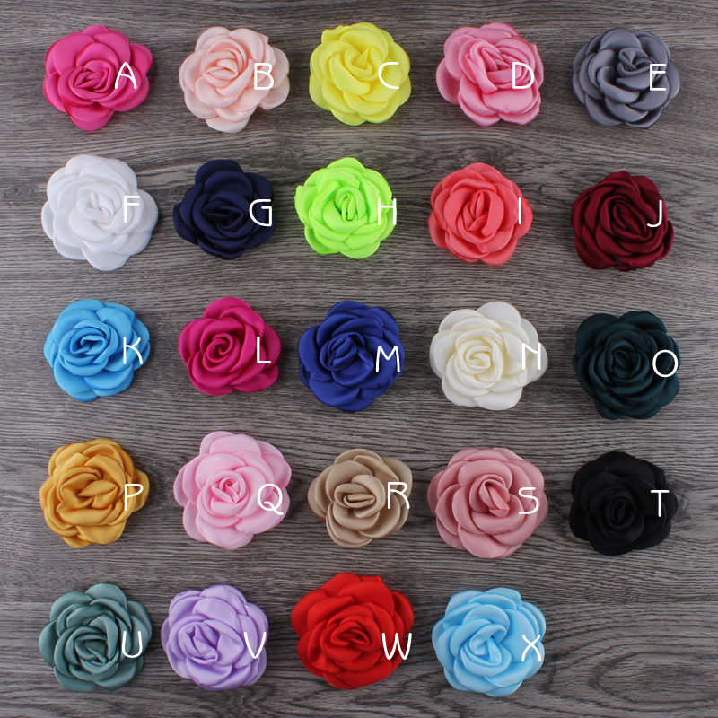 Fleurs en Satin Brûlant pour Cheveux, Accessoires en Tissu Floral Rôti pour Bouquet de Mariage, Bandes de Sauna, 6cm, 10 Pièces