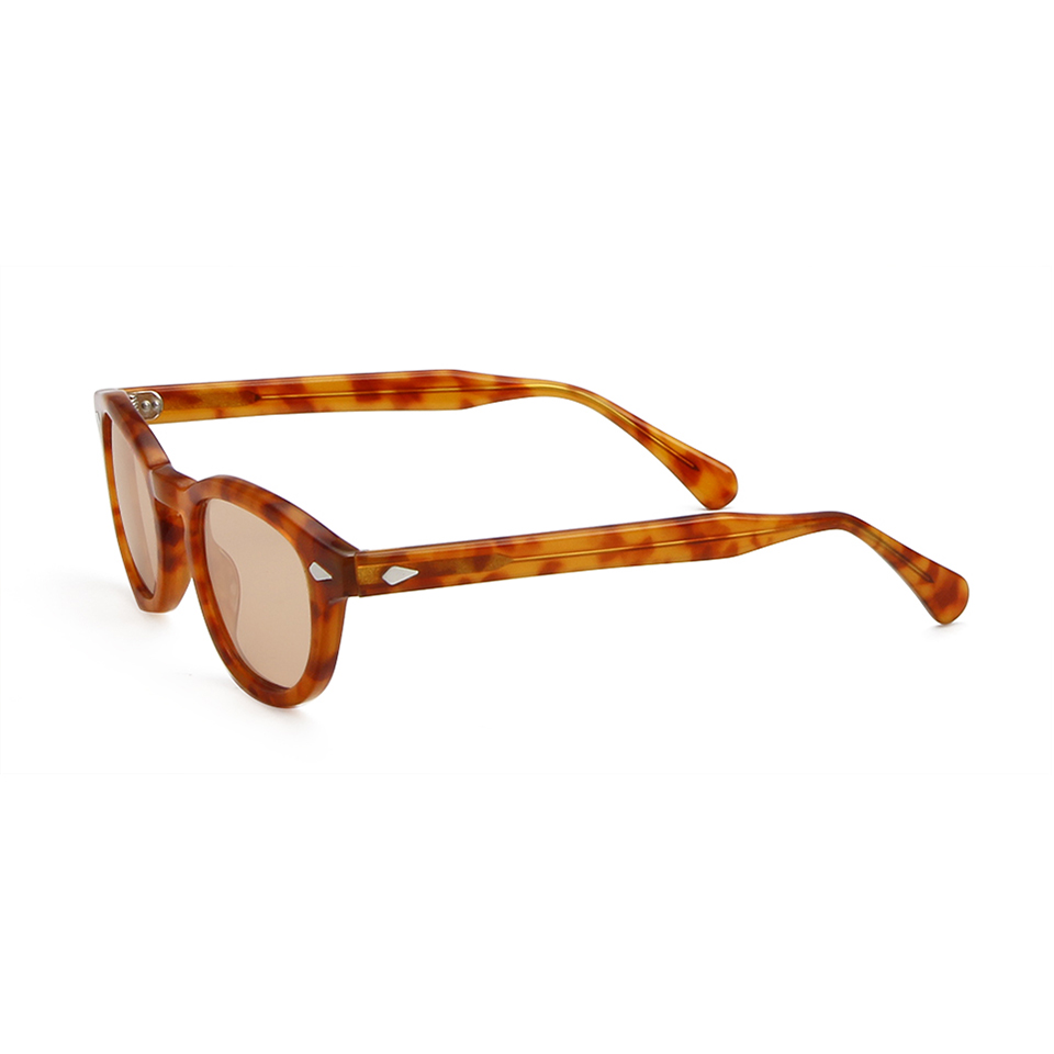 Lunettes De soleil rondes en acétate pour hommes et femmes, petites lunettes De soleil Vintage rétro Johnny Depp, lunettes De conduite