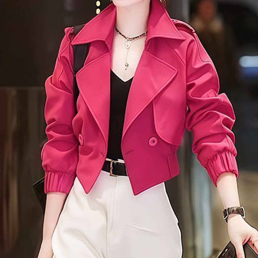 Veste courte design pour femmes, haut unique et chic, super beau, nouvelle collection automne 2025