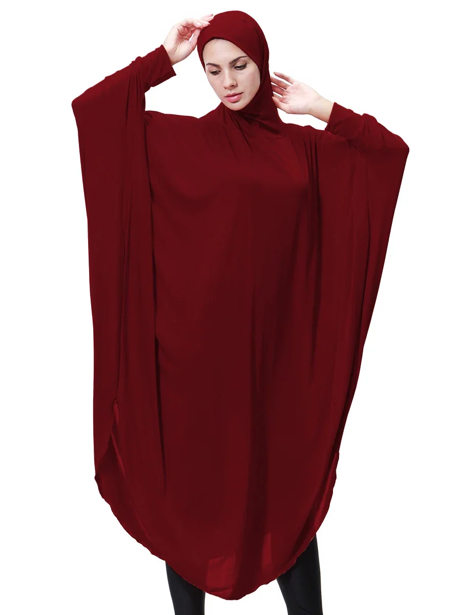 Grand Khimar Abaya femmes musulmanes robes Hijab aériennes Eid à capuche Ramadan dubaï Robe arabe islamique Abayas Burqa vêtements caftan