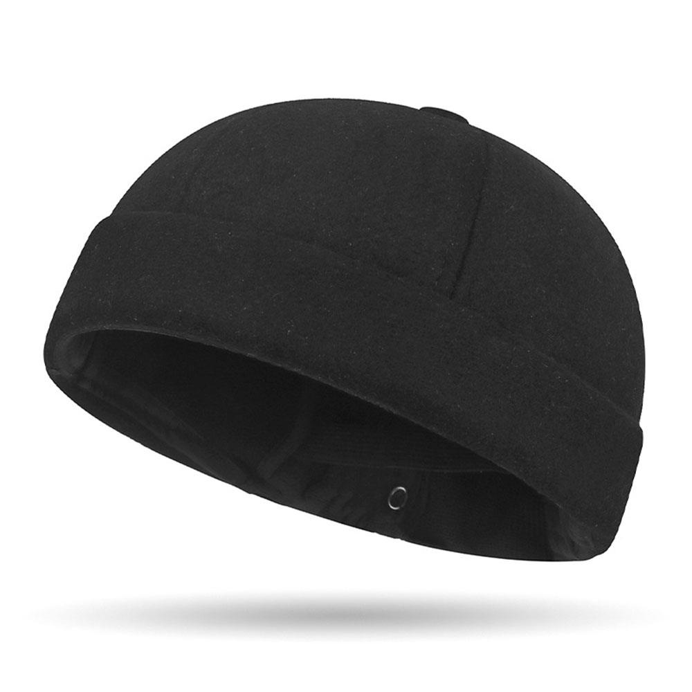 Chapeau sans bords pour propriétaire, doublé polaire, casquette Docker, dôme, Melon, décontracté, Hip Hop, réglable, coupe-vent, pour l'extérieur, garde au chaud