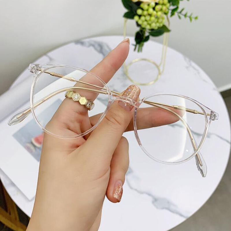 Lunettes rondes Vintage en métal pour femmes et hommes, verres de myopie en résine Flexible Ultra légère, lunettes de Vision à courte vue dioptrie-1.00 ~-6.0